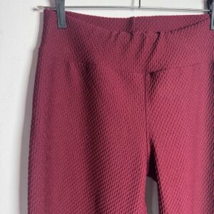 Calça Flare Texturizada Vinho – Davi – tam GG