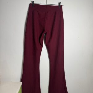 Calça Flare Texturizada Vinho – Davi – tam GG