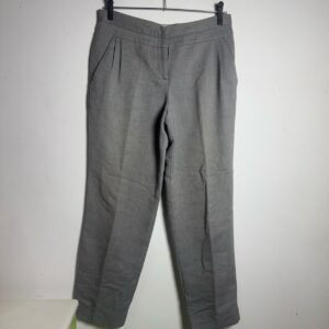 Calça Alfaiataria Plissada Cinza – Mara Mac – tam 40