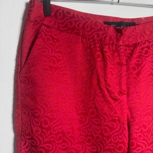 Calça Pantalona Vermelha com Estampa Texturizada – Elementais – tam G