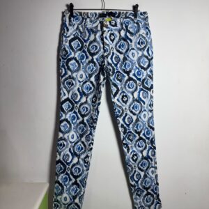 Calça com Estampa Abstrata Azul – Hering – tam 42