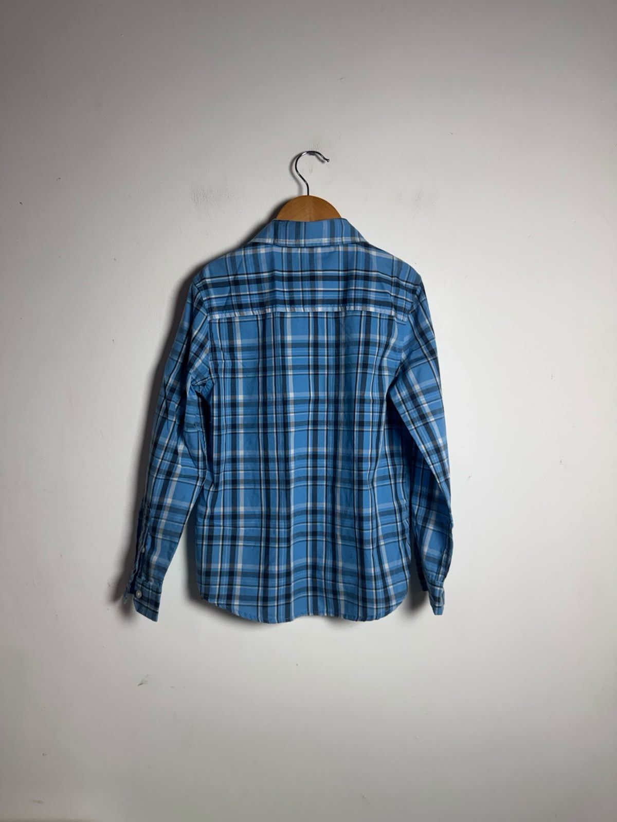 Camisa Infantil Manga Longa Quadriculada Azul – Palomino – tam 8 - Imagem 3