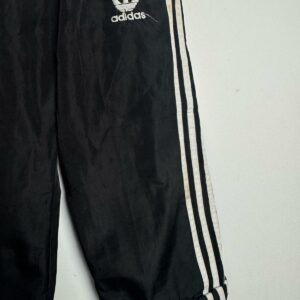 Calça Infantil Cropped Preta com Listras – Adidas