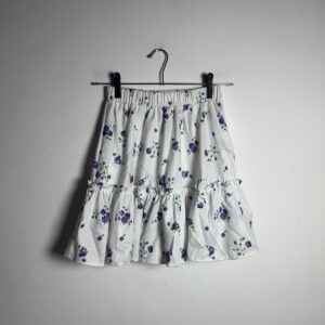 Saia Infantil com Babados e Estampa Floral – Shein – tam 14
