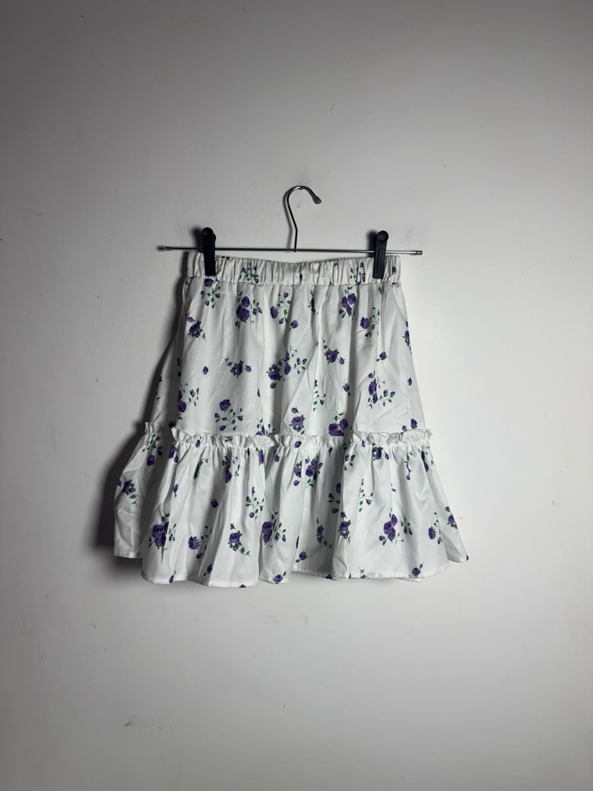 Saia Infantil com Babados e Estampa Floral – Shein – tam 14 - Imagem 3