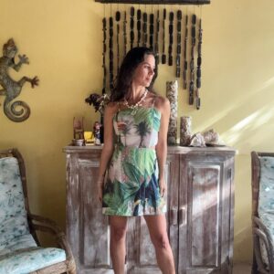 Macaquinho com Estampa Tropical e Bojo – Arellano – tam Único
