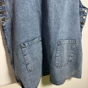 Jardineira Jeans com Mancha – bpc – tam 50