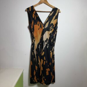Vestido Transpassado Estampado Abstrato – Morena Rosa – tam 40/42