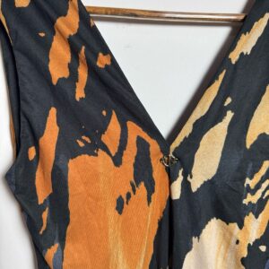 Vestido Transpassado Estampado Abstrato – Morena Rosa – tam 40/42