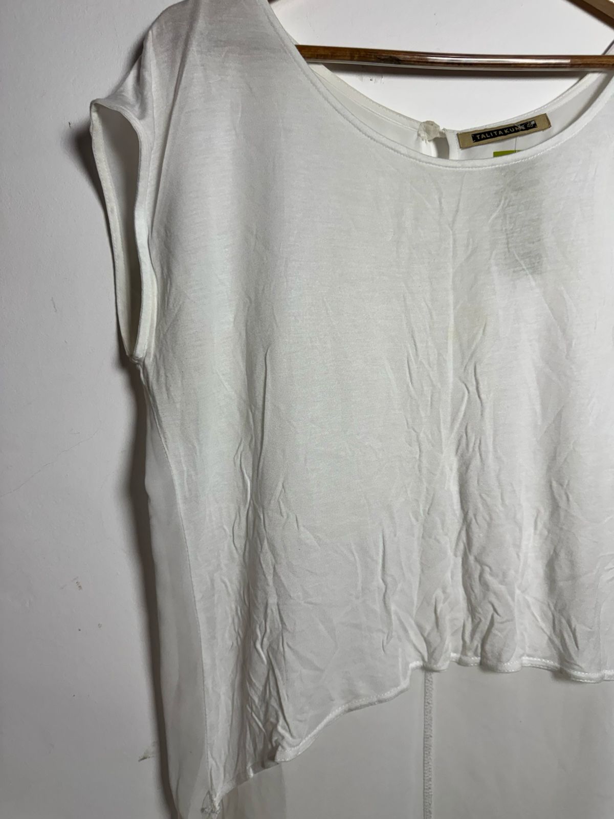 Blusa Branca Mullet – Talita Kume – tam 40 - Imagem 4