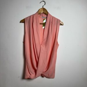 Blusa Drapê Sem Mangas Rosa – rimix – tam 42