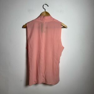 Blusa Drapê Sem Mangas Rosa – rimix – tam 42