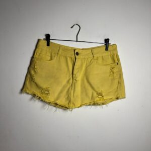 Short Jeans Destroyed Amarelo Mostarda – Trama – tam 42