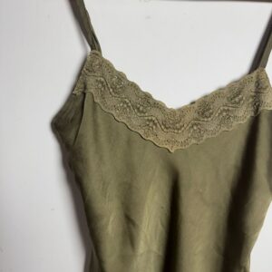 Regata Verde Musgo com Renda – tam G