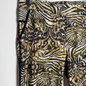 Calça Animal Print de Zebra e Leopardo – tam 38/40