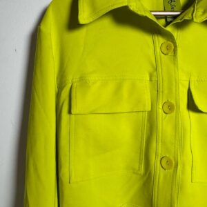 Jaqueta Cropped Amarelo Neon – Andrea Saba – tam G