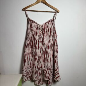 Vestido Estampado Branco e Vermelho – Havair – tam M