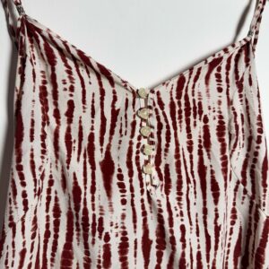 Vestido Estampado Branco e Vermelho – Havair – tam M
