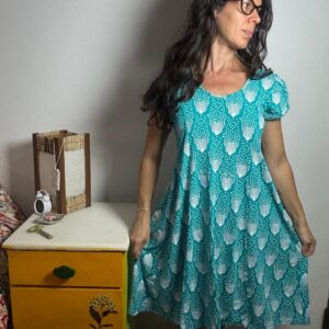 Vestido Verde Estampado – Avalon – tam M