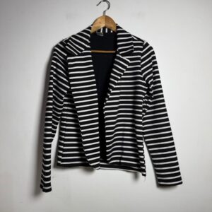 Blazer Listrado Preto e Branco – Padova – tam M