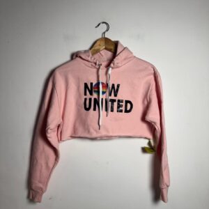 Moletom Cropped Rosa com Capuz - Now United – tam P
