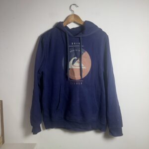 Moletom com Capuz Azul Estampado – Quiksilver – tam M