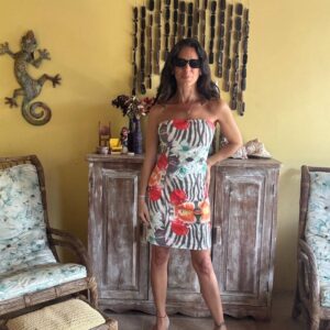 Vestido Tomara que Caia Estampa Zebra Floral – mi in – tam P