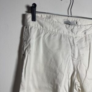 Bermuda Capri Branca com Amarração Lateral – Hit – tam M