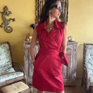 Vestido Transpassado Vermelho – Cortelle – tam 38