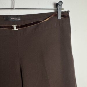 Calça Social Marrom com Detalhe – Danque – tam M