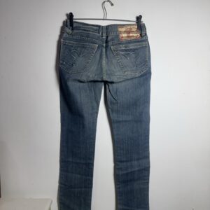 Calça Jeans Infantil com Emblema Metálico – Reserve Mini – tam 12