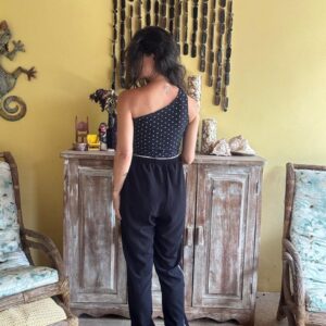 Calça Preta com Faixa Lateral Branca – Cambodja – tam G