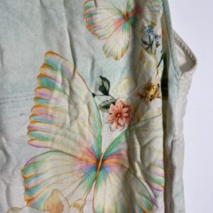 Regata Estampada de Borboletas e Flores – Farm – tam P