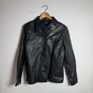 Casaco de Couro Preto – Maria Bonita – tam M