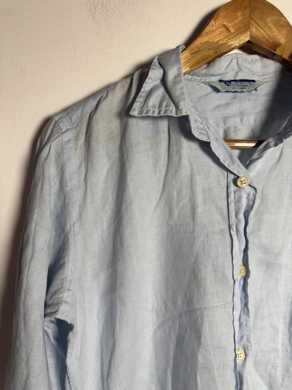 Camisa Social Azul Clara – tam M - Imagem 4