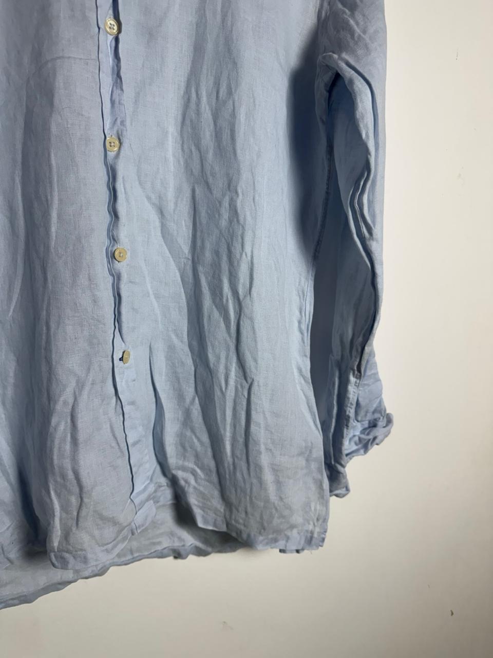 Camisa Social Azul Clara – tam M - Imagem 3