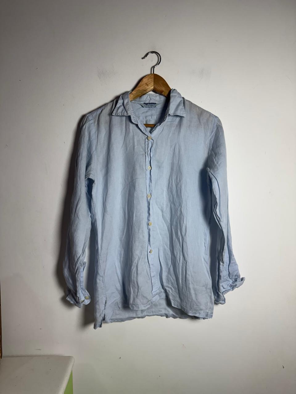 Camisa Social Azul Clara – tam M