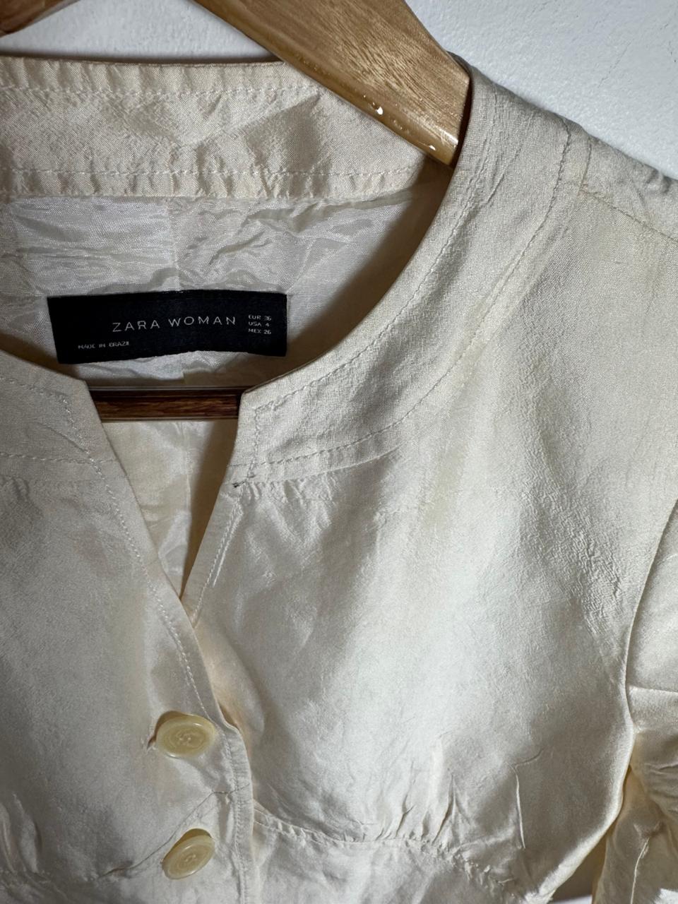 Casaquinho Pérola – Zara Woman – tam M - Imagem 5