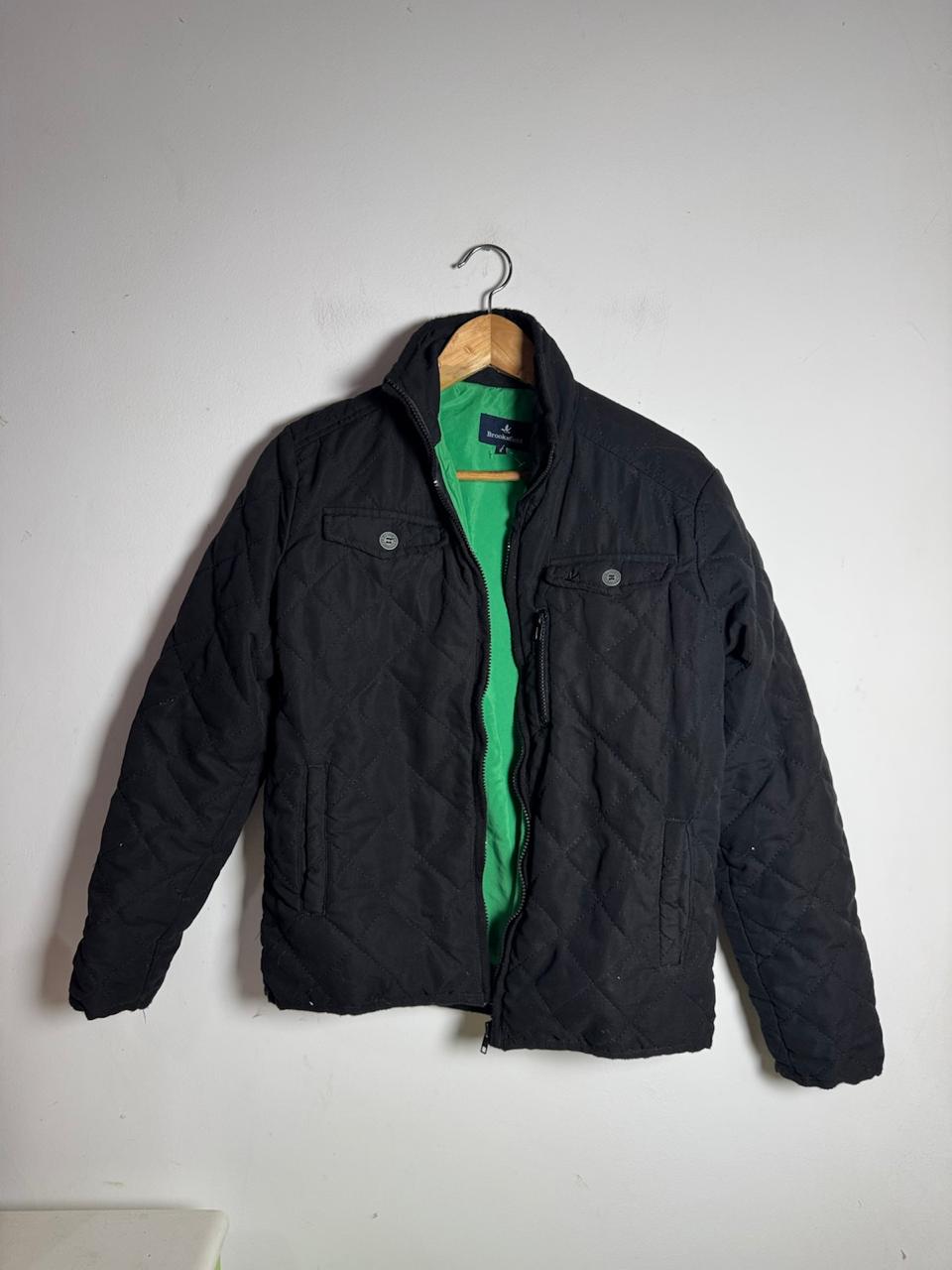 Casaco infantil Preto com Forro Verde – Brooksfield – tam 12