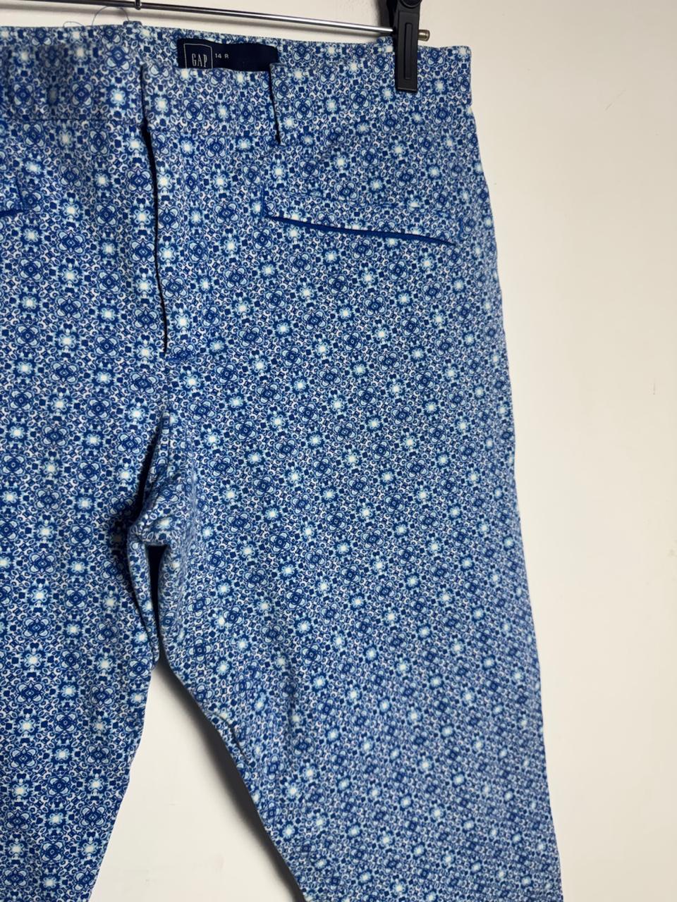 Calça Estampada Azul – GAP – tam M - Imagem 4