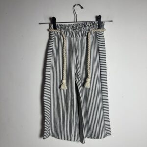 Calça Infantil Listrada com Cinto Cordão – Fuzarka – tam 7-8