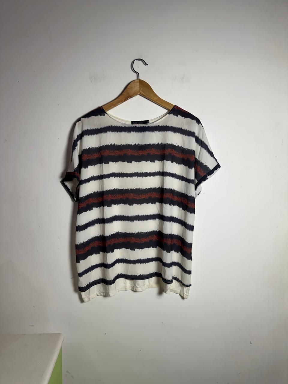 Camiseta Estampada Listrada – Cortelle – tam G