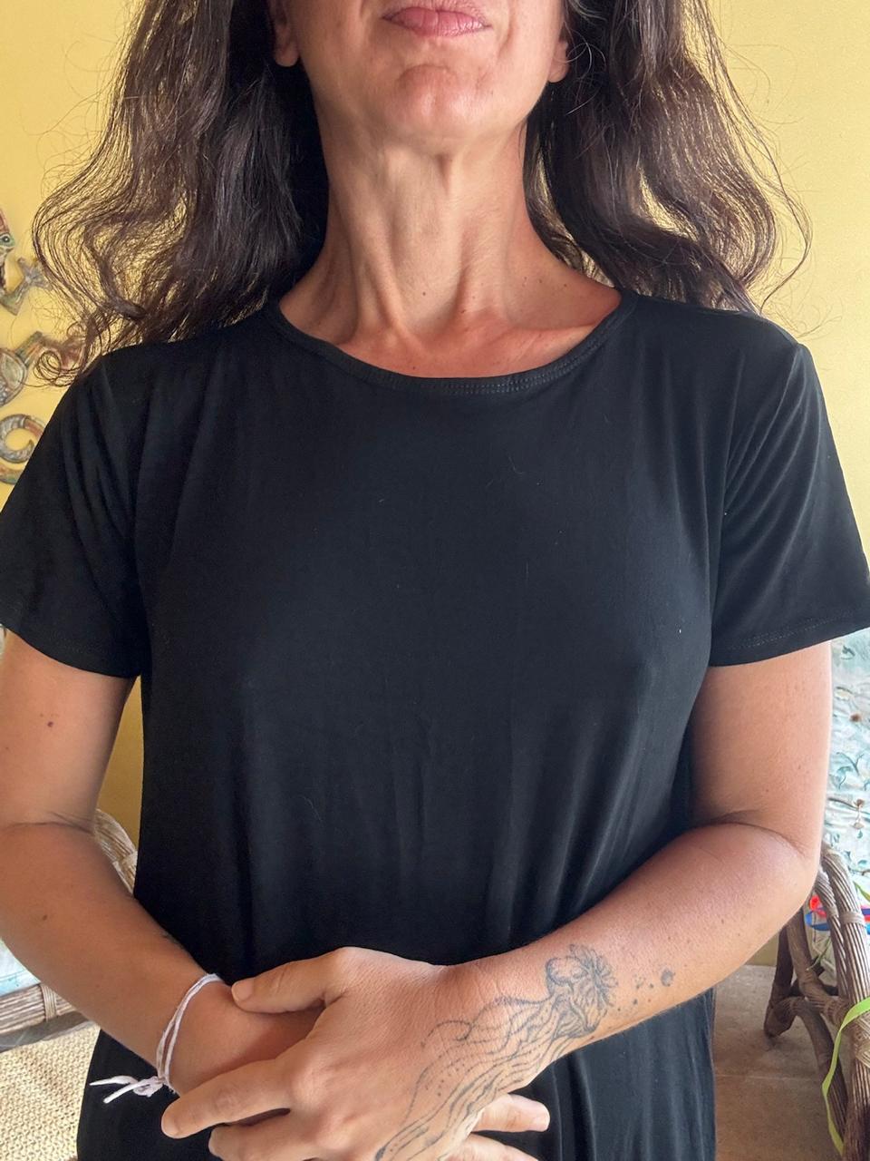 Macacão Sarouel Preto de Malha – tam G - Imagem 4