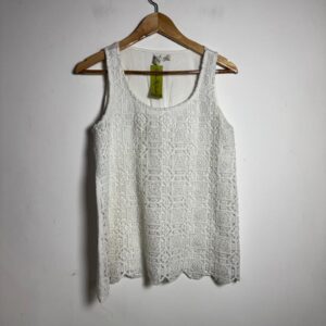 Blusa regata Branca de Renda – Casual – tam M
