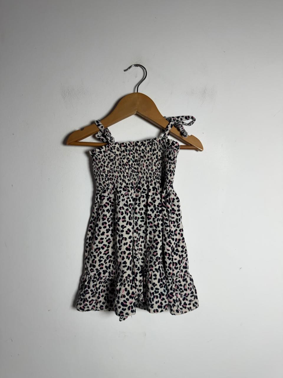 Vestido Animal Print de Oncinha com Rosa – Poim – tam 1 - Imagem 3