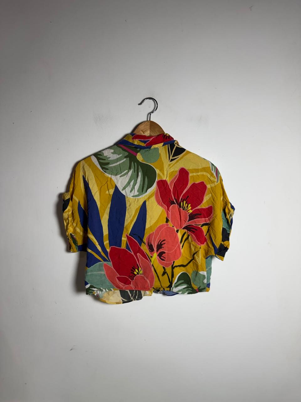 Cropped Estampado Floral Tropical – Fresia – tam 38 / 40 - Imagem 3