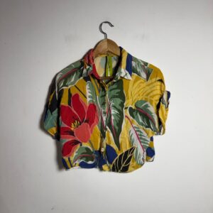 Cropped Estampado Floral Tropical – Fresia – tam 38 / 40