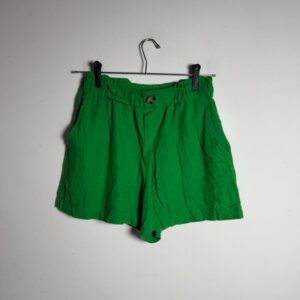 Short Verde Paperbag com Cós Elástico – Ak – tam P