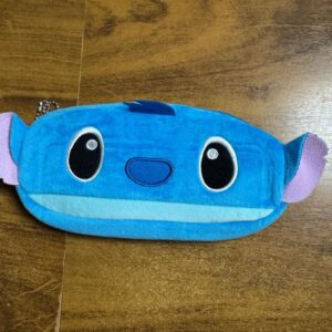 Estojo Stitch Pelúcia Azul