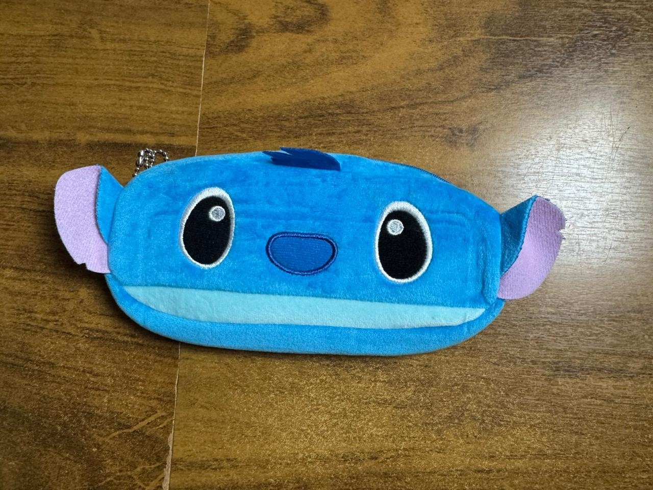 Estojo Stitch Pelúcia Azul